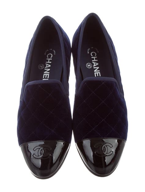 chanel men cc quilted velvet loafers|chanel shoes loafers.